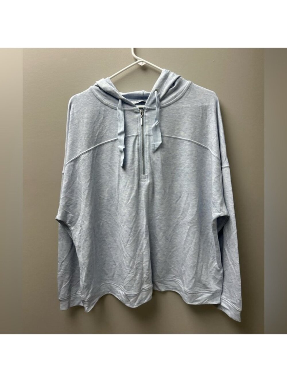 Ricki's Half-Zip‎ Lightweight Hoodie Women's XL Light Blue Excellent